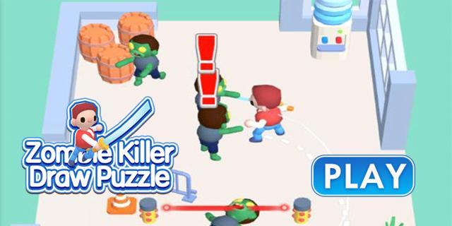 Zombie Killer Draw Puzzle
